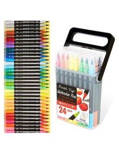 Set de Marcadores de Punta Doble Kekelele 24 Colores Lavables