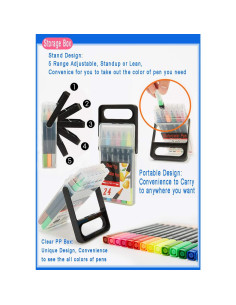 Set de Marcadores de Punta Doble Kekelele 24 Colores Lavables 2