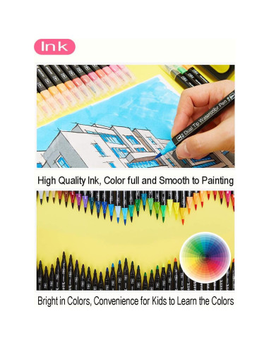 Set de Marcadores de Punta Doble Kekelele 24 Colores Lavables