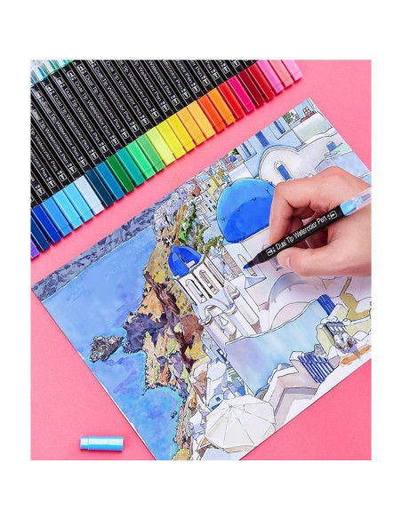 Set de Marcadores de Punta Doble Kekelele 24 Colores Lavables