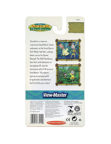 Discos View-Master Los Thornberrys Salvajes - 3D - Nuevo