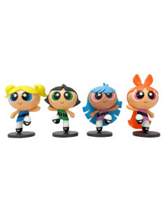 Figuras de Vinilo Las Chicas Policías 4 Pcs 8.89 cm Zcyx0514