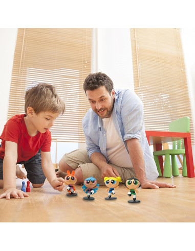 Figuras de Vinilo Las Chicas Policías 4 Pcs 8.89 cm Zcyx0514