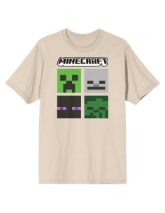 Camiseta de Manga Corta Minecraft Mujeres - Cabezas de Creeper y Más
