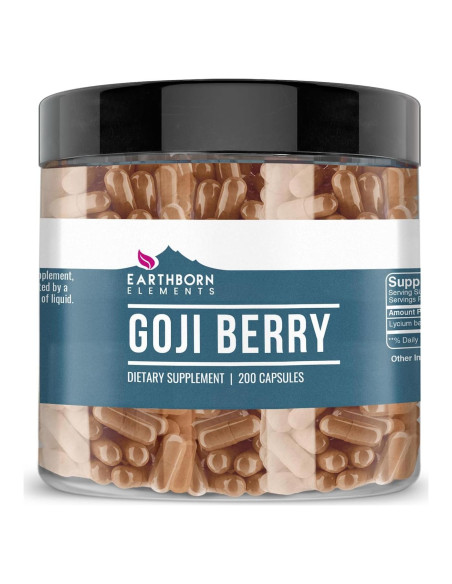 Cápsulas de Baya de Goji Elementos de la Tierra 200 Unidades