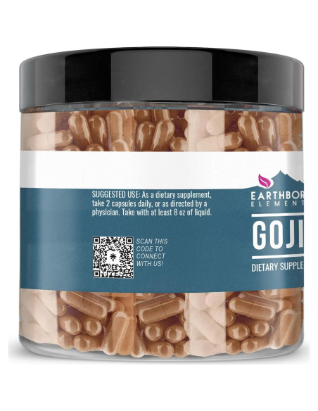 Cápsulas de Baya de Goji Elementos de la Tierra 200 Unidades