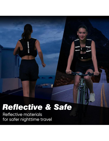 Chaleco con peso ajustable LEKRO 5.44kg para entrenamiento