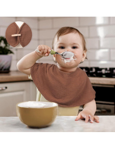 Pañales de Eructo lulumoon 100% Algodón Grande - Paquete de 6