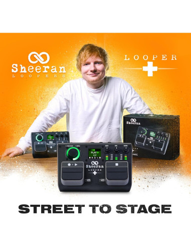 Pedal Looper Doble Pista SHEERAN LOOPER + con 128 Loops