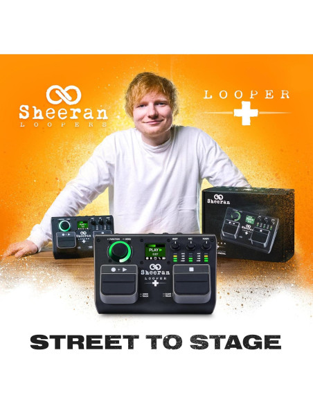 Pedal Looper Doble Pista SHEERAN LOOPER + con 128 Loops