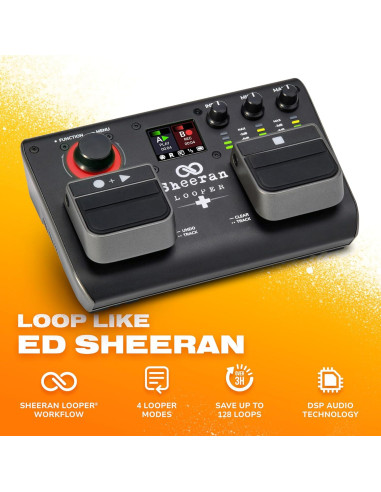 Pedal Looper Doble Pista SHEERAN LOOPER + con 128 Loops