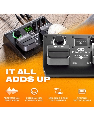 Pedal Looper Doble Pista SHEERAN LOOPER + con 128 Loops