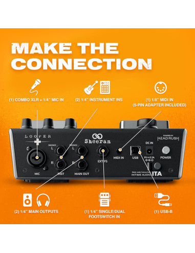 Pedal Looper Doble Pista SHEERAN LOOPER + con 128 Loops