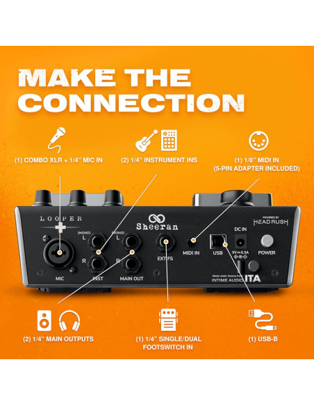 Pedal Looper Doble Pista SHEERAN LOOPER + con 128 Loops