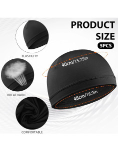 5 Gorras de Calavera Transpirables para Casco WY LIGHTING 2