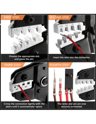 Kit de Crimpado QLOUNI con 1600 Conectores Dupont 2.54mm