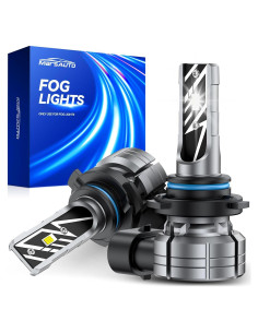 Bombillas LED de Niebla Marsauto 9006 26W 6500K Paquete de 2