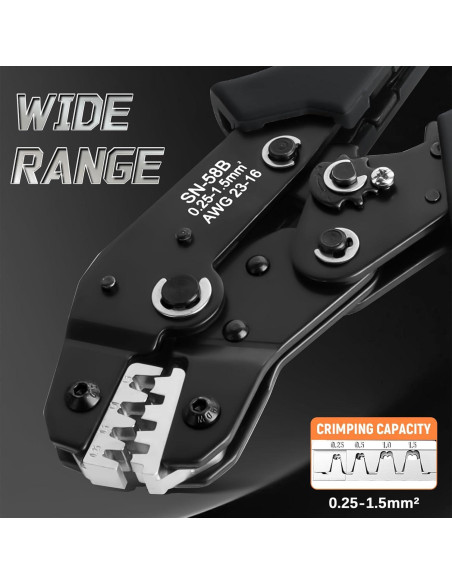 Kit de Crimpado QLOUNI con 1600 Conectores Dupont 2.54mm