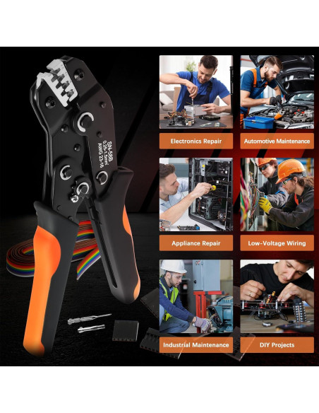 Kit de Crimpado QLOUNI con 1600 Conectores Dupont 2.54mm