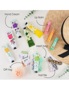 Conjunto de Regalo CUDICY: 24 Cremas de Manos y Balsamos Labiales 2