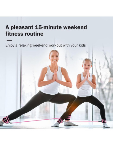 Bandas de Resistencia para Tobillos KICOSOADT - Rosa