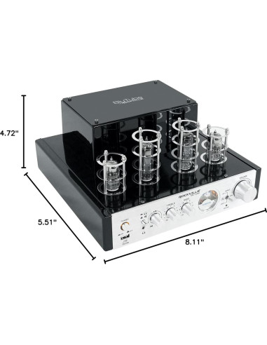 Rockville BluTube Amplificador de Válvulas 70W + 2 Altavoces 4"