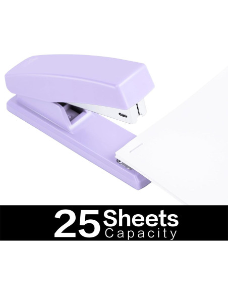 Grapadora Deli E0311-PURPLER Morado 25 Hojas 640 Grapas