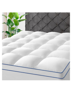 Colchón Topper Twin Kayfia Extra Grueso 152x203 cm Blanco