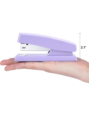 Grapadora Deli E0311-PURPLER Morado 25 Hojas 640 Grapas