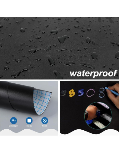 12 Círculos Borrables Negros FANOST 30 cm para Paredes