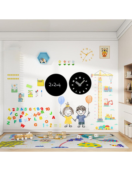 12 Círculos Borrables Negros FANOST 30 cm para Paredes 12 Círculos Borrables Negros FANOST 30 cm para Paredes