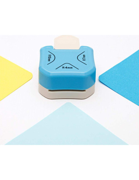 Esquinador de Papel 3 en 1 QIQQIKIN - Cortador de Esquinas 4mm, 7mm, 10mm Esquinador de Papel 3 en 1 QIQQIKIN - Cortador de Esquinas 4mm, 7mm, 10mm