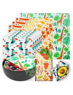 Envolturas de Cera de Abeja Reutilizables WDG - Paquete de 9