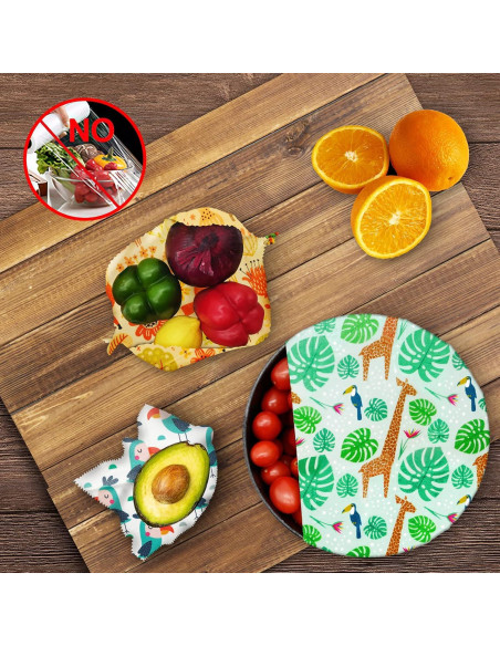 Envolturas de Cera de Abeja Reutilizables WDG - Paquete de 9