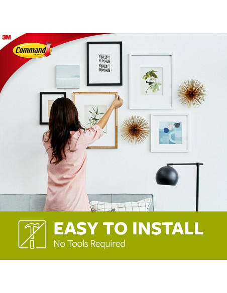 Colgador de Imágenes Command 2.27 kg - 3 Colgadores y Tiras