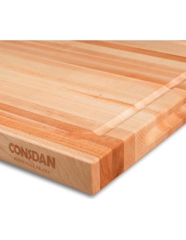 Tabla de Cortar de Madera de Arce Duro CONSDAN 40.6x30.5cm