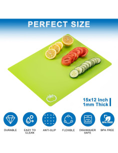 Tablas de Cortar Flexibles CADONO 38x30 cm Antideslizantes BPA 2