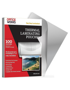 Fundas de Laminado Térmico Office Werks 100 Unidades Carta 3 Mil