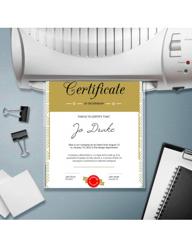 Fundas de Laminado Térmico Office Werks 100 Unidades Carta 3 Mil