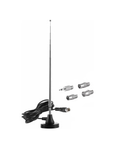 Antena FM Telescópica Amplificada Eifagur con Base Magnética