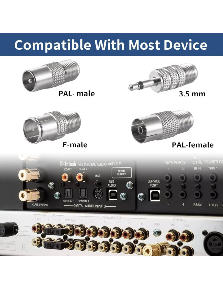 Antena FM Telescópica Amplificada Eifagur con Base Magnética