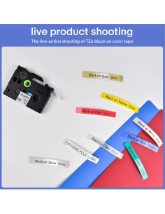 Cinta de Etiquetas Laminada Greencycle TZe231 12mm 8 Paquete 2