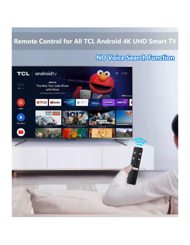 Control Remoto Universal TCL RC802V FNR1 para Android 4K UHD TV