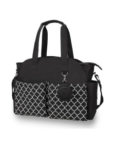 Bolsa de Pañales Tote MEYTEILAY Negra 42x15x33 cm Impermeable