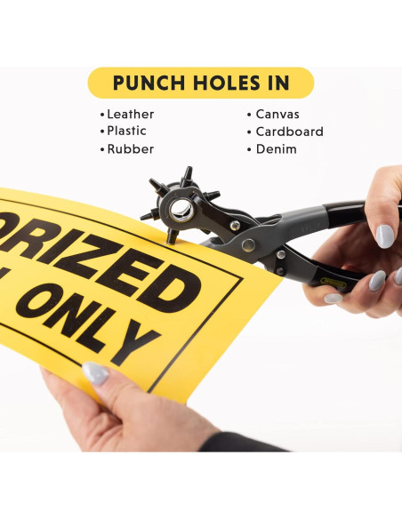 Perforadora de Agujeros de Cuero Herramientas Generales - 6 Tamaños