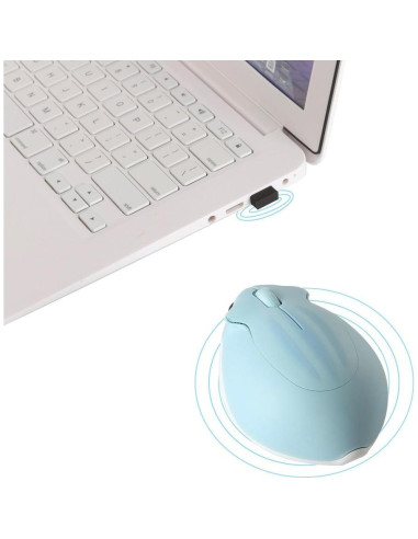 Ratón Inalámbrico Silencioso Dpisuuk Hámster 1200 DPI Azul