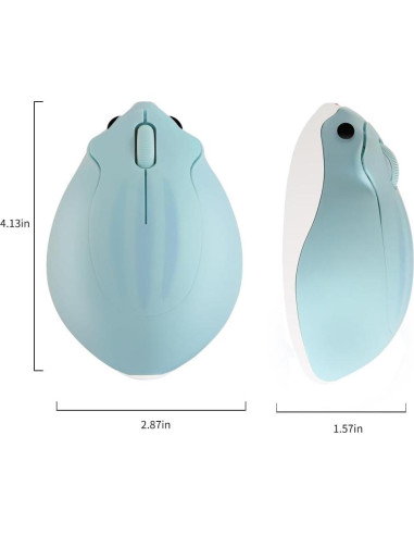 Ratón Inalámbrico Silencioso Dpisuuk Hámster 1200 DPI Azul