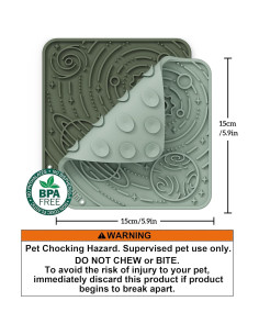 Almohadilla de Lamer para Perros y Gatos OHMO 15x15cm Camo Verde 2