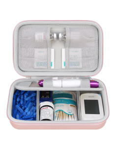 Estuche de Viaje para Suministros Diabéticos Elonbo Oro Rosa