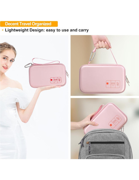 Estuche de Viaje para Suministros Diabéticos Elonbo Oro Rosa